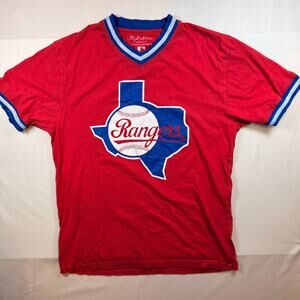 Wright & Ditson Makers Texas Rangers Jersey Short Sleeve T Shirt Size Large